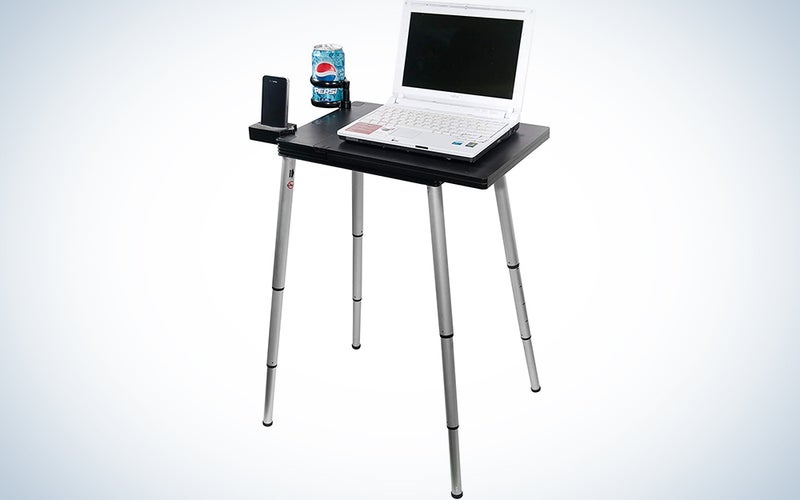 Tabletote Plus Black Portable Compact Lightweight Adjustable Computer Stand