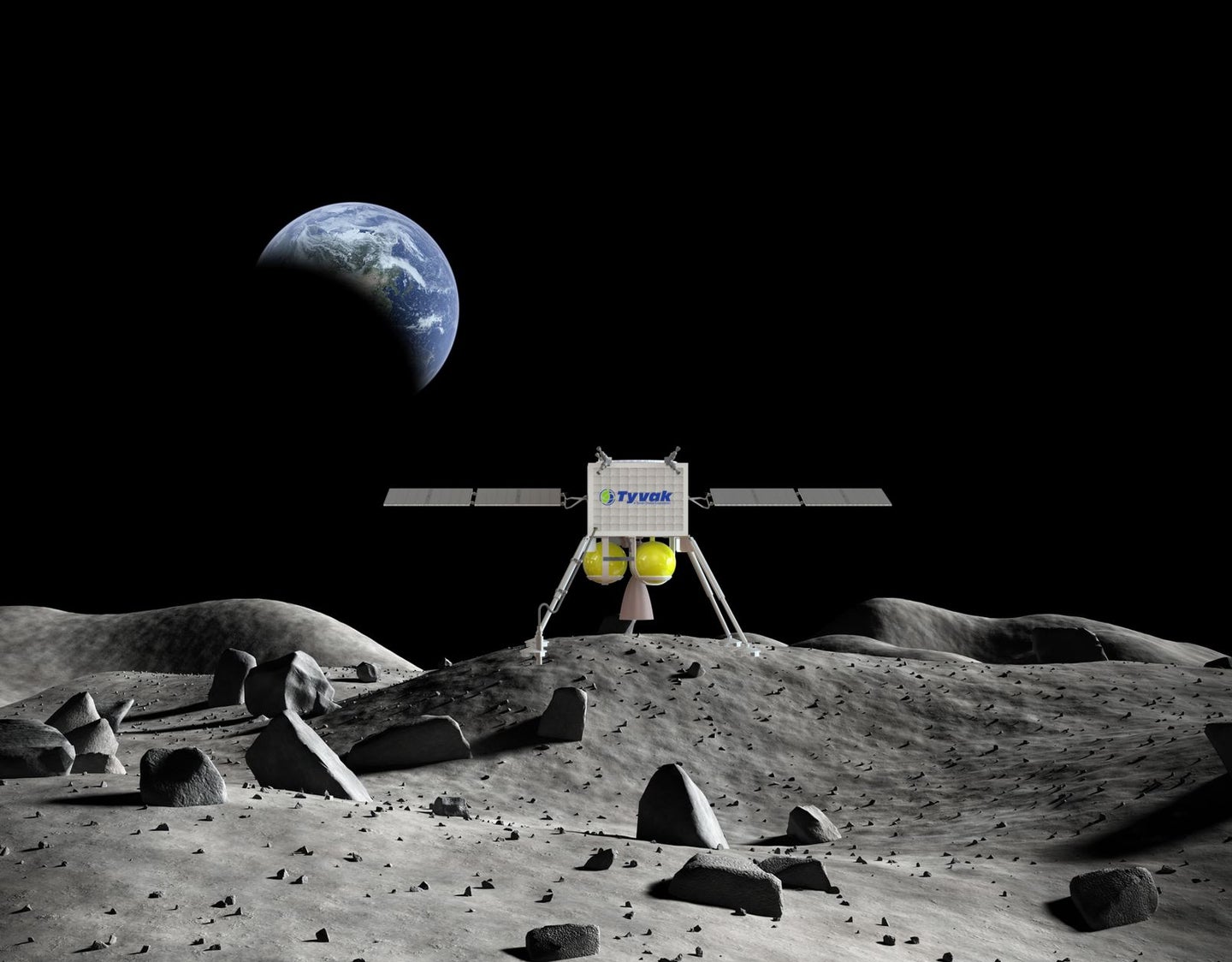 image of moon lander