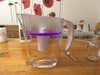 a water filter pitcher filtering methylated spirits or denatured alcohol