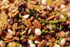 Close-up to trail mix