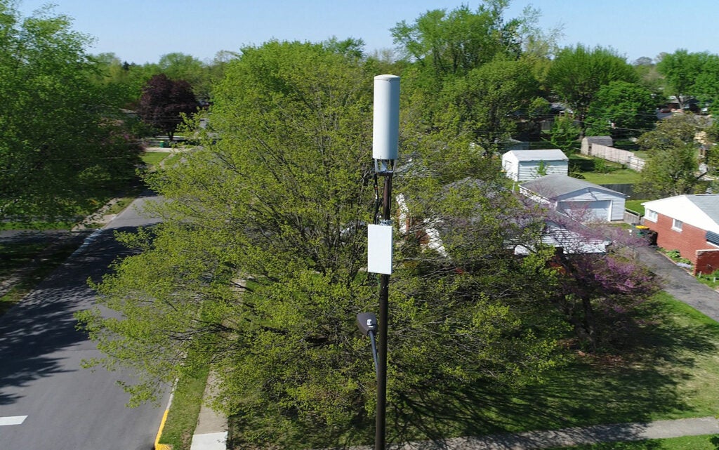 5g cellular antenna in a neighborhood