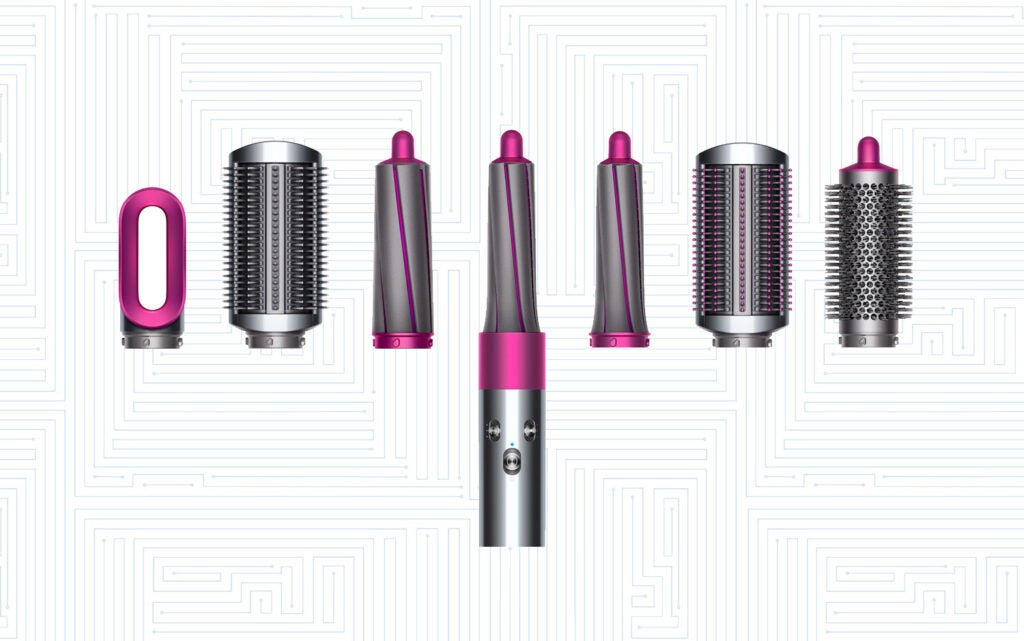AirWrap hair styler and parts by Dyson