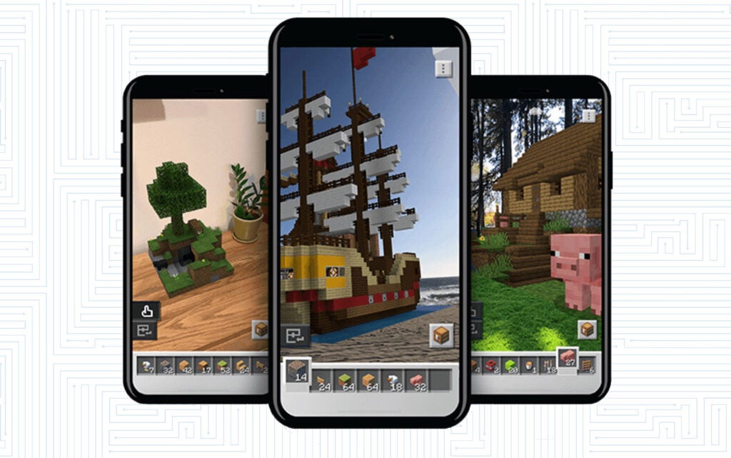 Minecraft Earth game by Microsoft on smartphones
