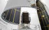 GPS Block III Satellite by Lockheed Martin in a lab
