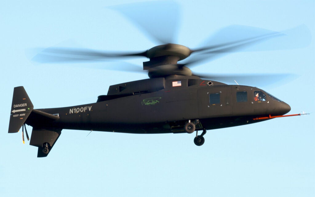 Sikorsky–Boeing SB-1 Defiant Helicopter in flight