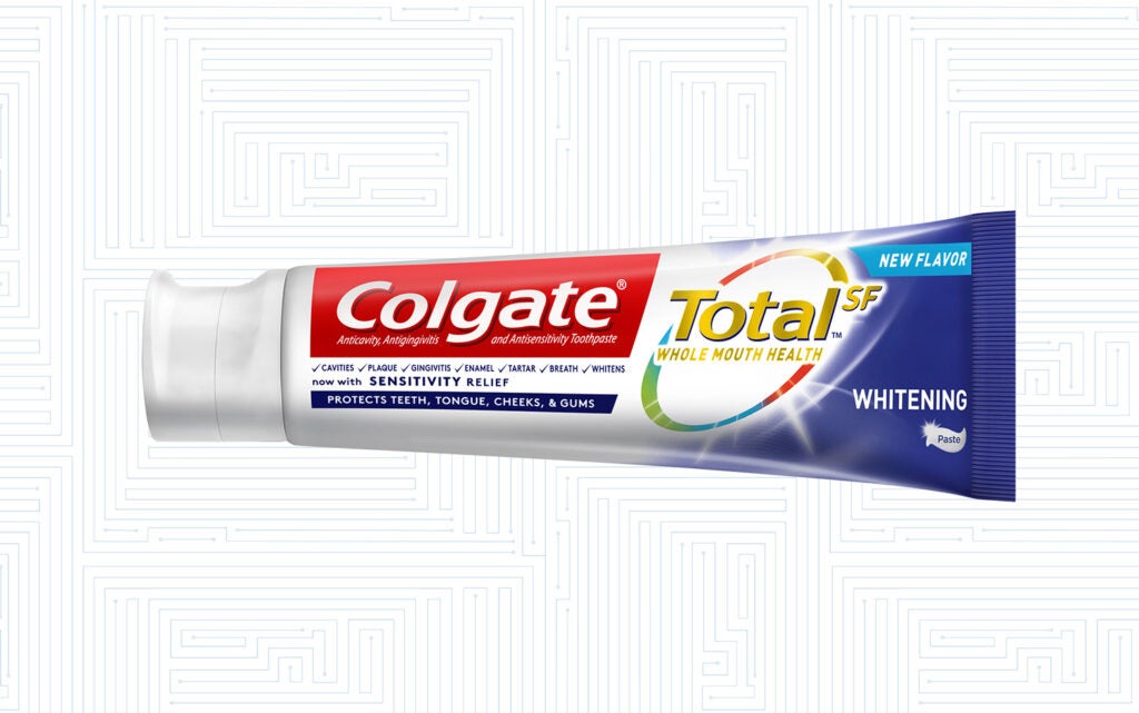 Total SF toothpaste by Colgate