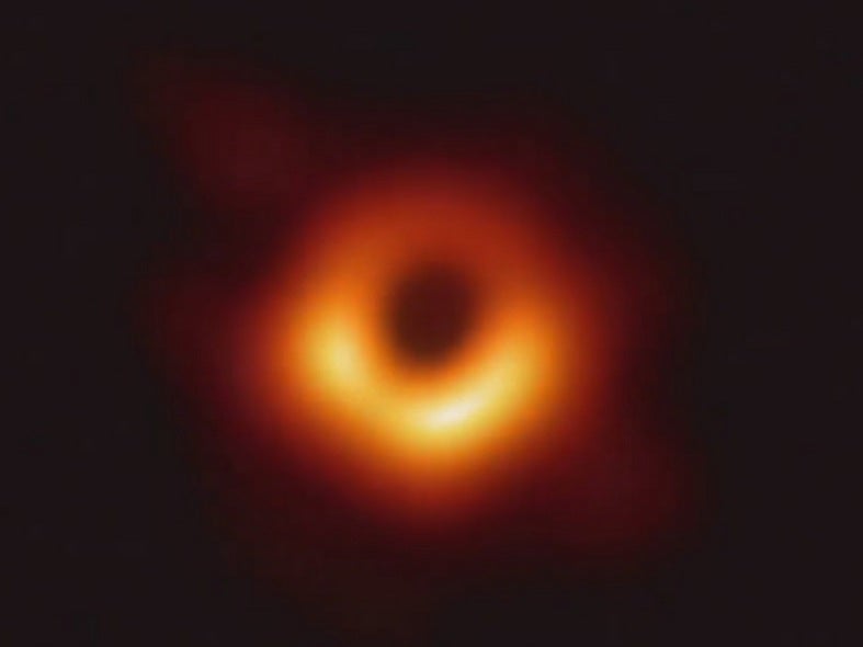 the first image of a black hole