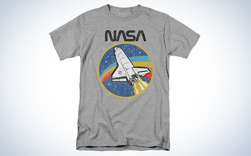NASA Retro Vintage Space Shuttle T Shirt & Stickers