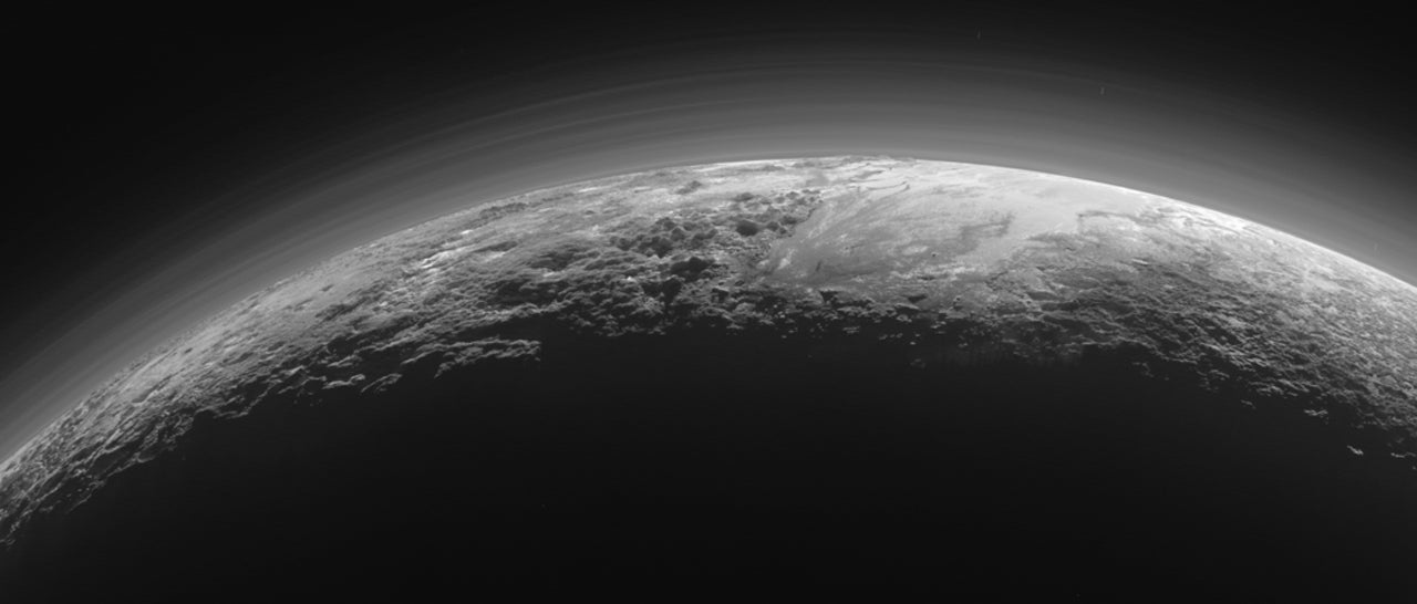 Pluto’s horizon