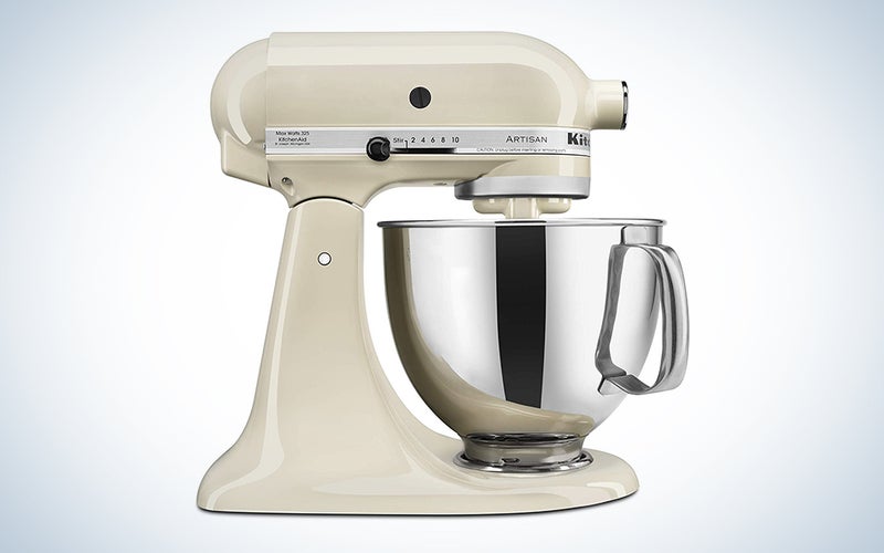 KitchenAid KSM150PSBW Artisan Series 5-Qt. Stand Mixer with Pouring Shield