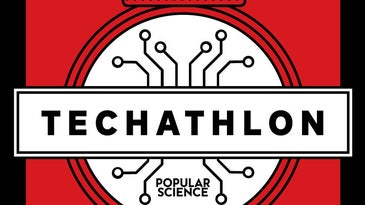 Techathlon logo.