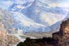 The Rhone Glacier in Switzerland