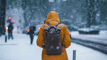 person in a winter coat