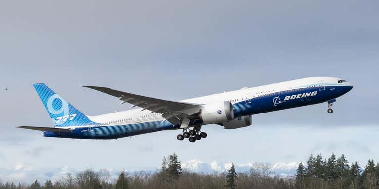 Boeing’s massive wing-folding 777x just flew for the first time