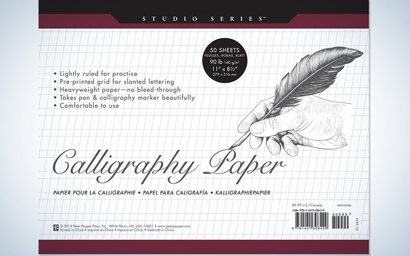 Studio Series Calligraphy Paper Pad: 50 Sheets