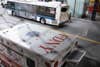 New York bus and ambulance