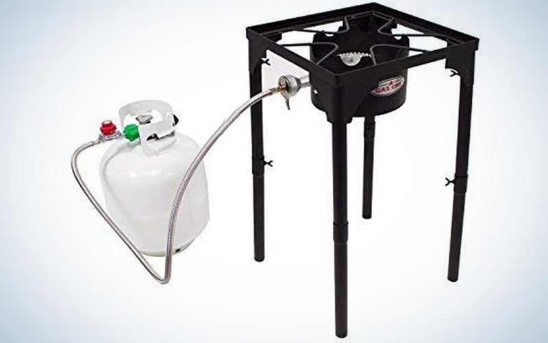 GasOne High Pressure Camp Stove with Adjustable Legs