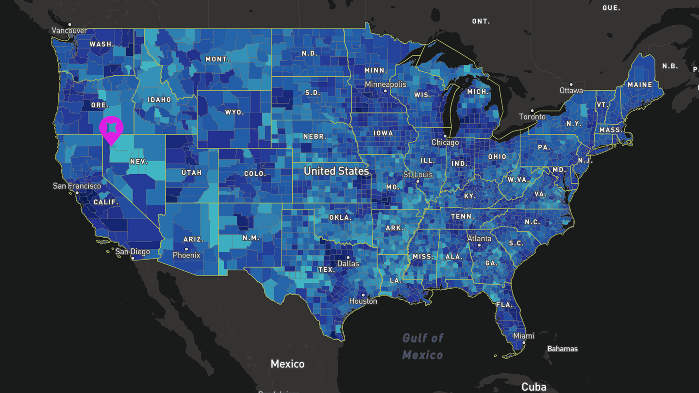FCC broadband map