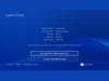 The settings screen for an external PS4 storage device.
