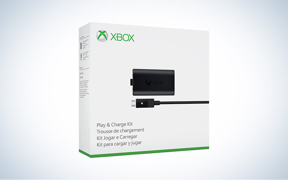 The Xbox One Play and Charge Kit is our pick for the best Xbox One rechargeable battery pack.