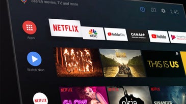 a photo of the Android TV interface