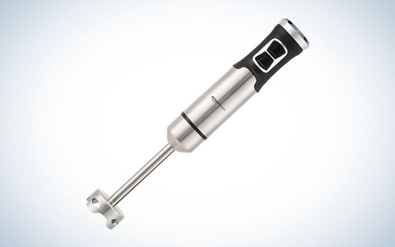 All-Clad KZ750D Stainless Steel Immersion Blender with Detachable Shaft and Variable Speed Control Dial, 600-Watts