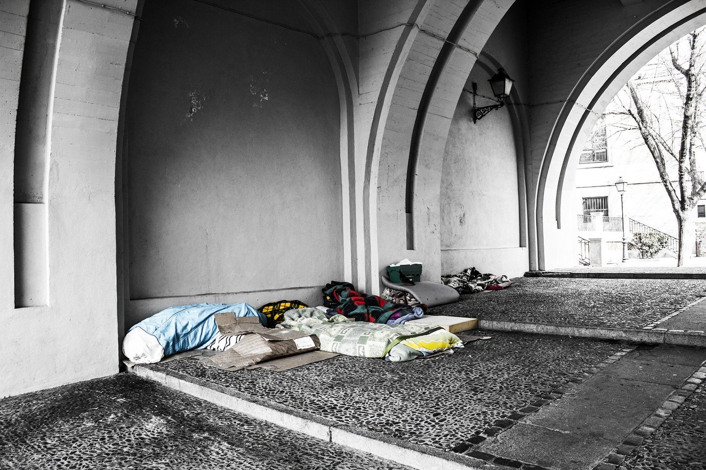 homeless area
