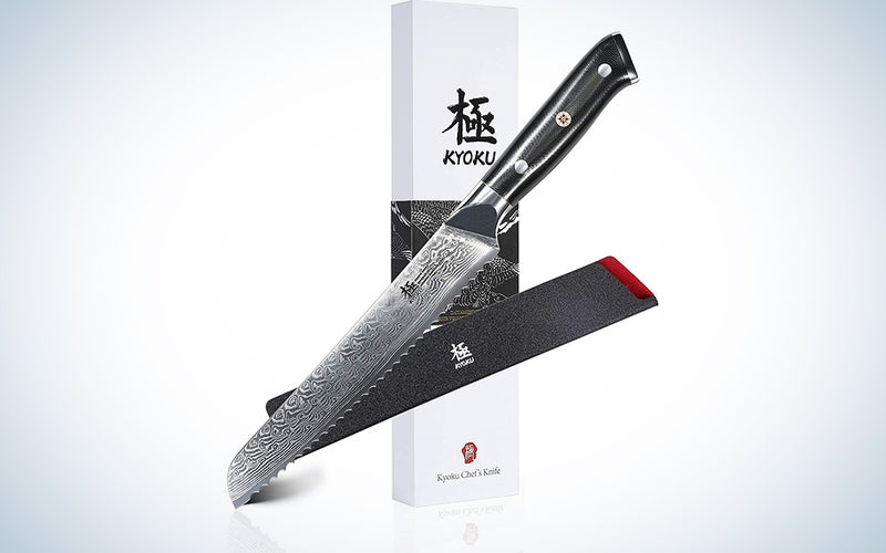 KYOKU Daimyo Series Serrated Bread Knife 8-Inch
