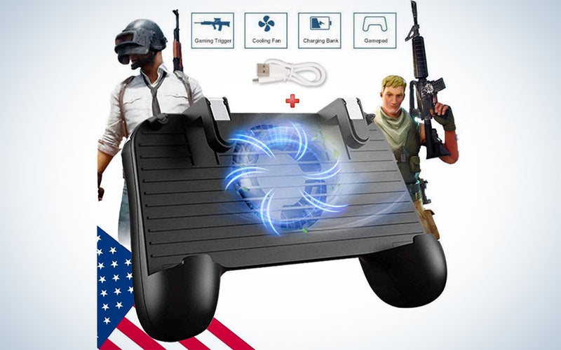 Mobile Game Controller [Upgrade Version] Mobile Gaming Trigger for PUBG/Fortnite/Rules of Survival Gaming Grip and Gaming Joysticks for 4.5-6.5inch Android iOS Phone
