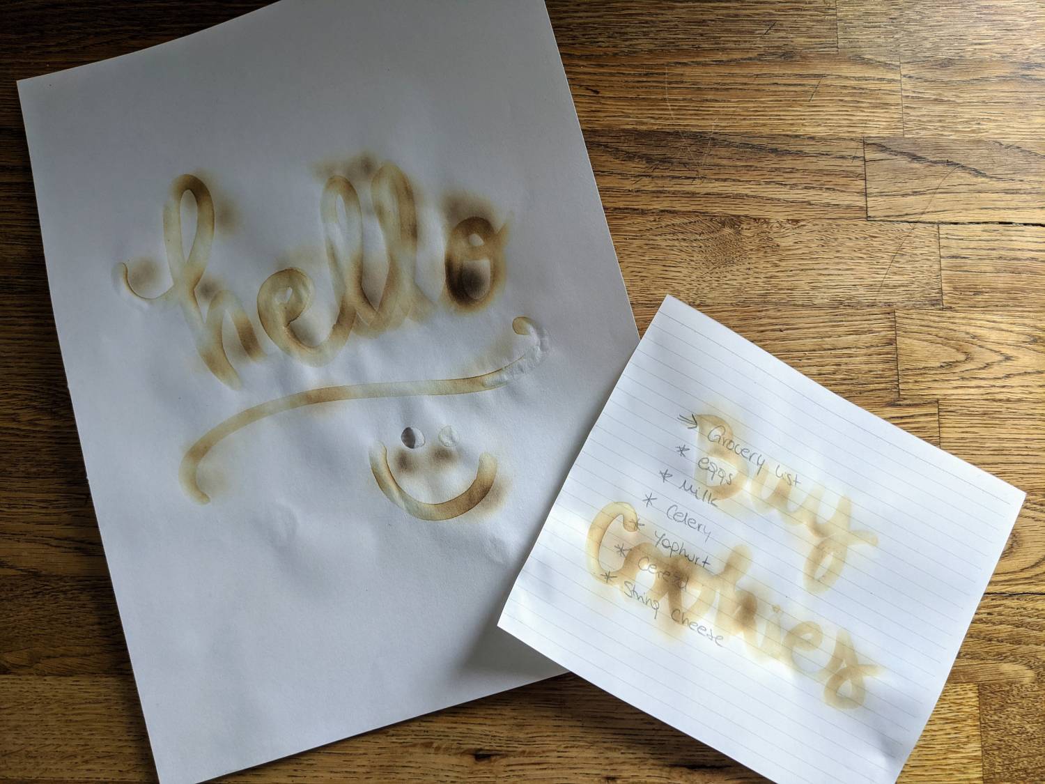 How Disappearing INK works Experiment 