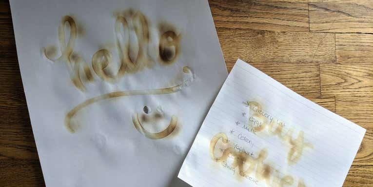 Stay-at-home science project: Leave secret messages with invisible ink