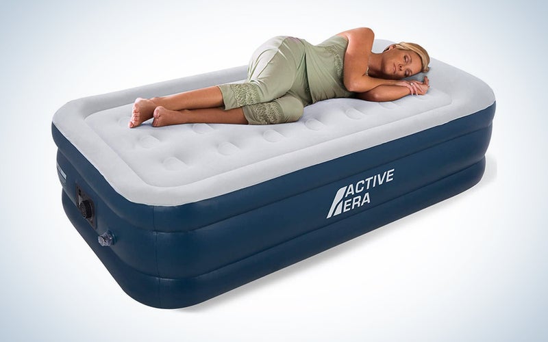 Active Era Air Bed - Premium Single Size AirBed with a Built-in Electric Pump and Pillow