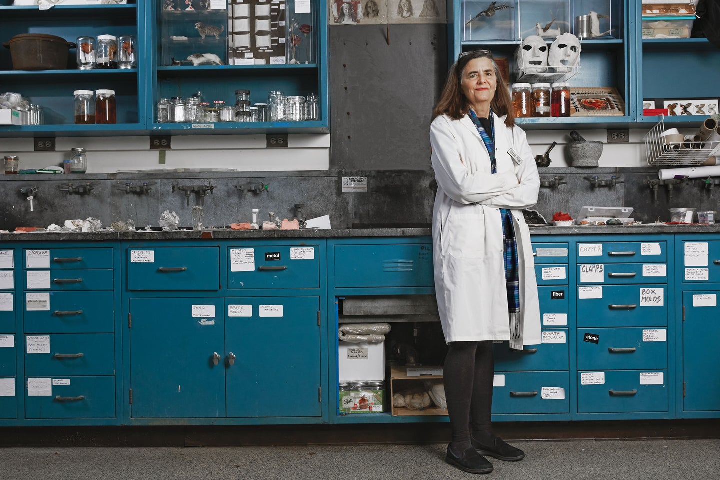 Pamela Smith in her lab