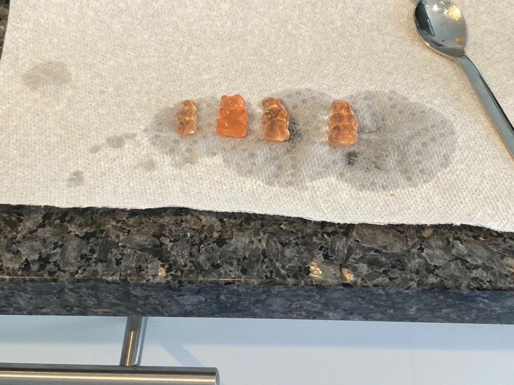four gummy bears