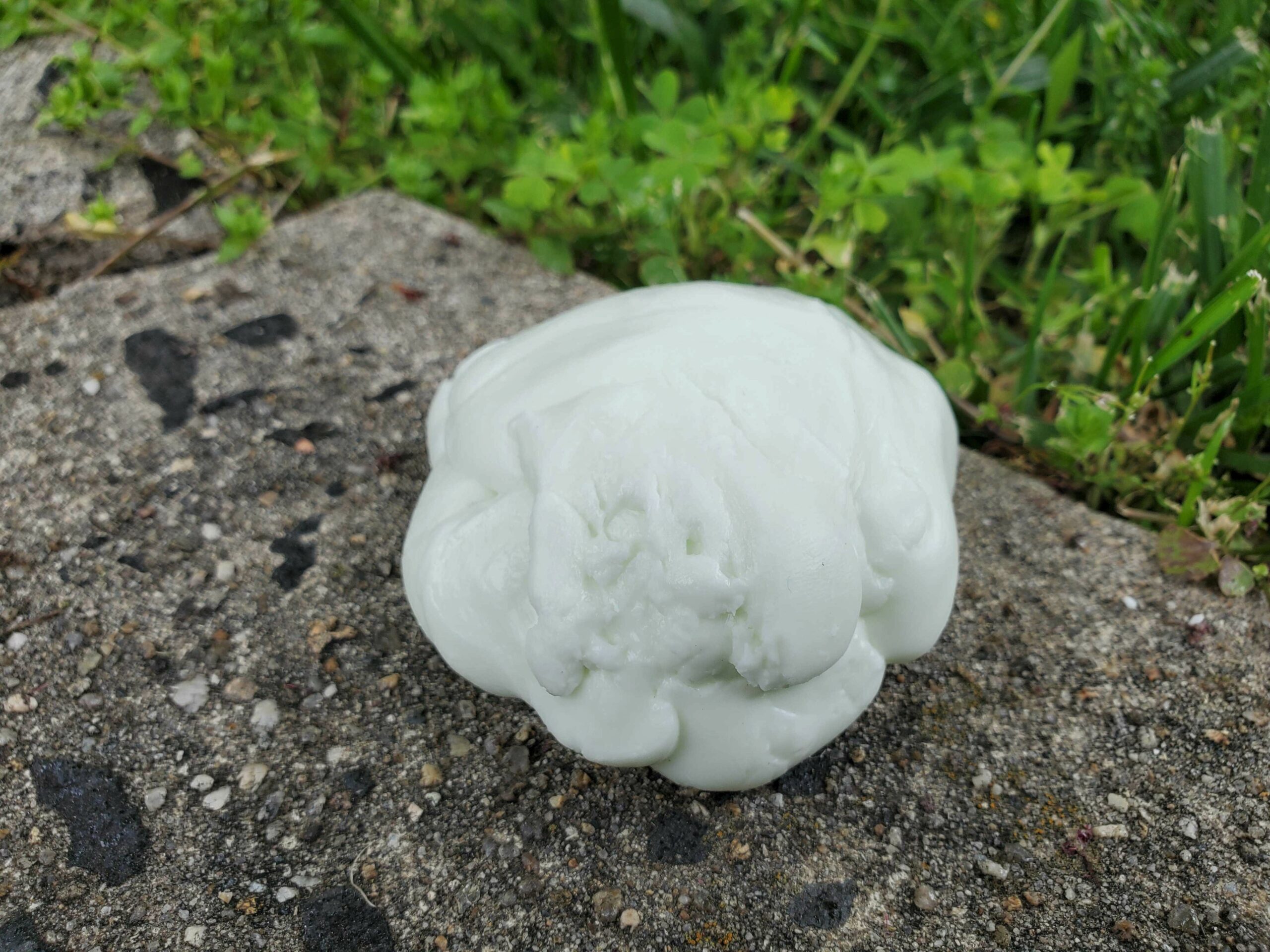 A ball of homemade Silly Putty