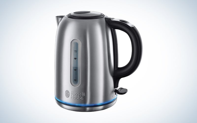 Russell Hobbs 20460 Quiet Boil Kettle, Brushed Stainless Steel, Silver, 3000 W, 1.7 Litre [Energy Class A]