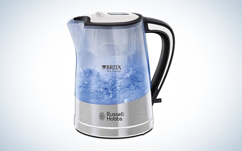 Russell Hobbs 22851 Brita Filter Purity Electric Kettle, Illuminating Filter Kettle with Brita Maxtra+ Cartridge Included, 3000 W, 1.5 Litre, Plastic