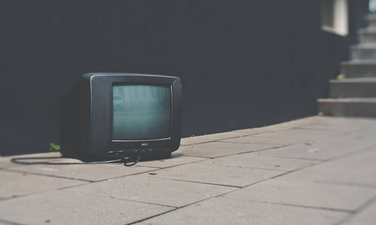 TV in the street