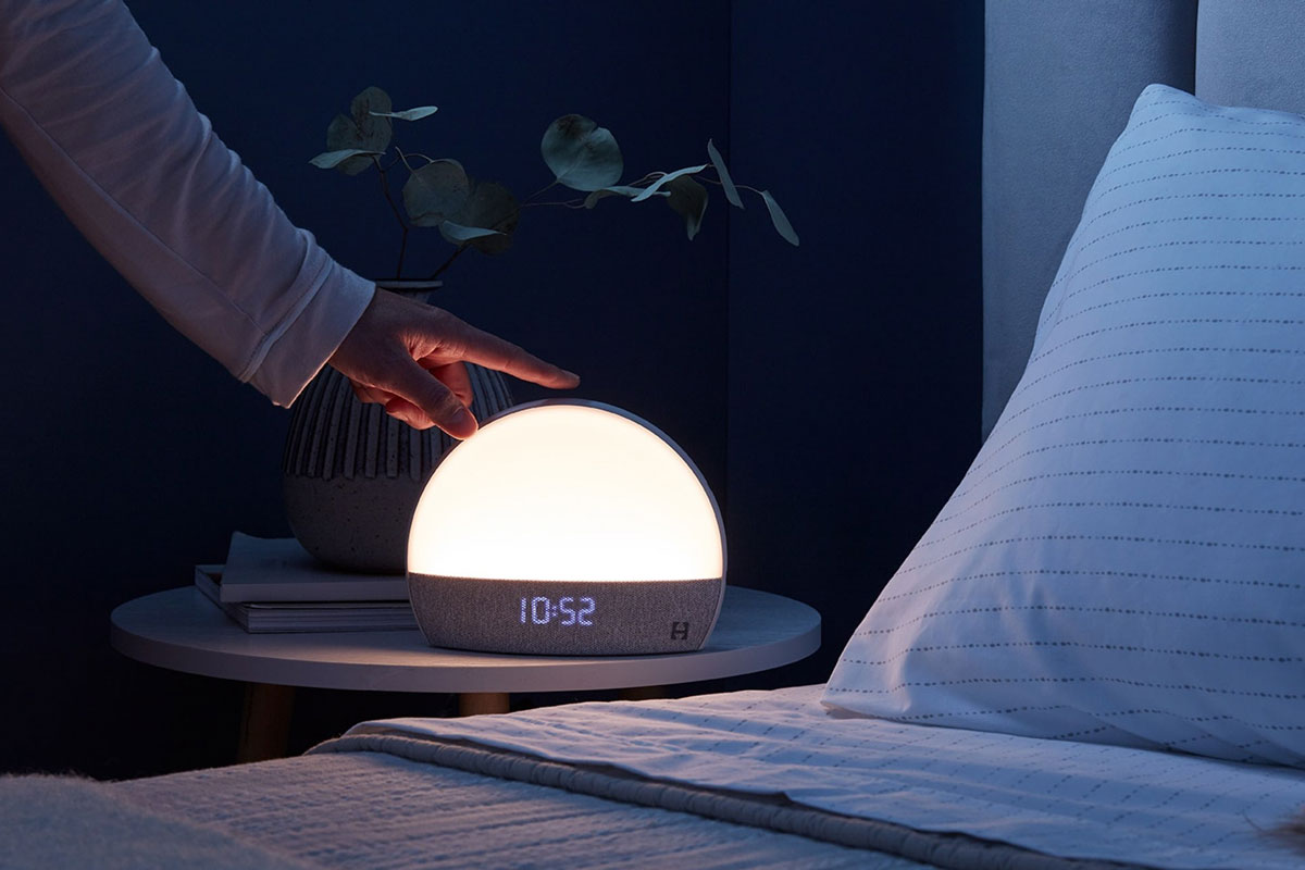 Trouble sleeping? This moon-shaped bedside light might help.