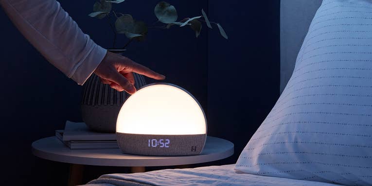 Trouble sleeping? This moon-shaped bedside light might help.