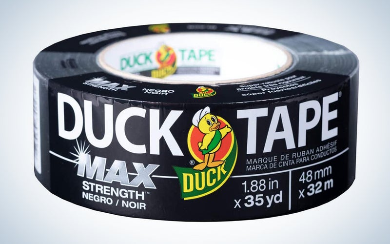 Duck Max Strength 240867 Duct Tape, 1-Pack 1.88 Inch x 35 Yard Black