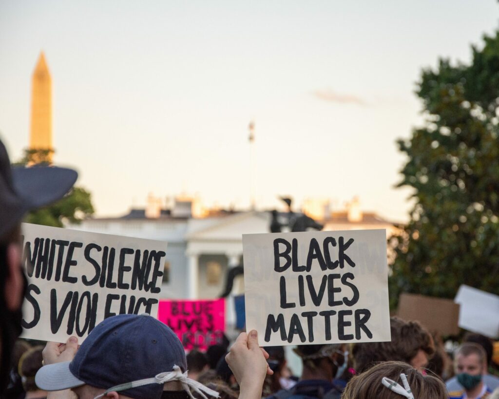 a Black Lives Matter rally