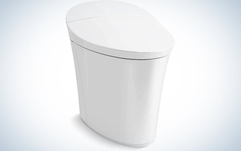 Kohler K-5401-PA-0 Veil Comfort Height Skirted One-Piece Elongated Dual-Flush Intelligent toilet