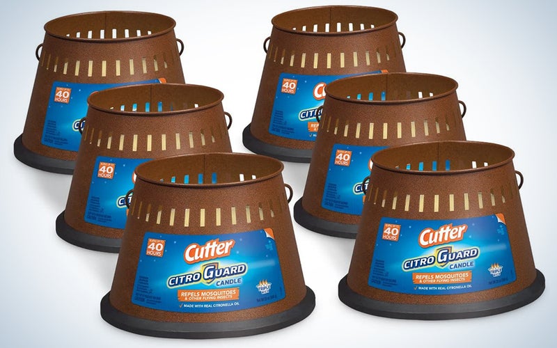 Cutter Citro Guard Candle, Triple Wick, 20-Ounce, 6-Pack