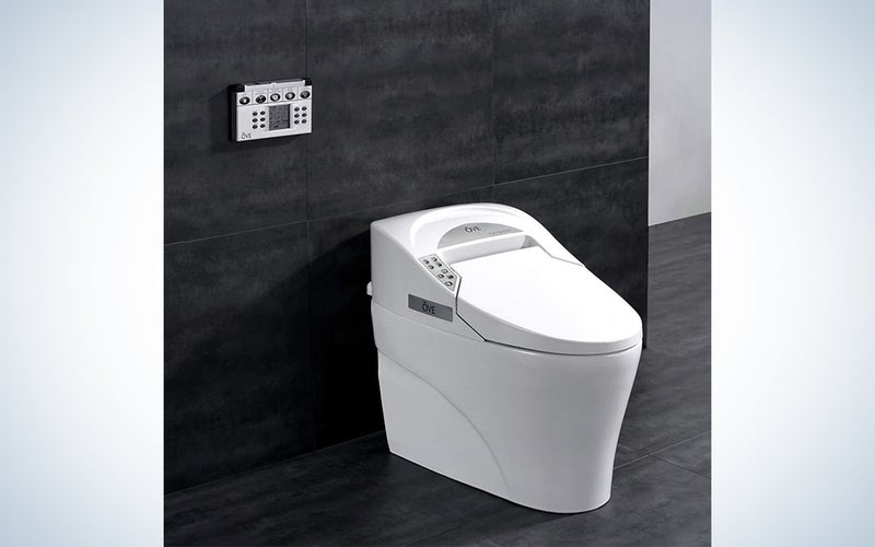 Ove Decors Tuva Bidet Toilet Built-in Tankless Elongated, Automatic Flushing, Heated Seat, Soft Close, ECO Mode with Remote Control