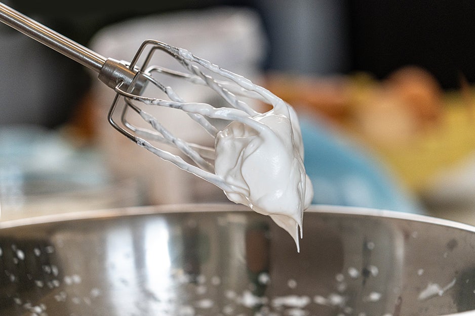 hand mixer with icing on it