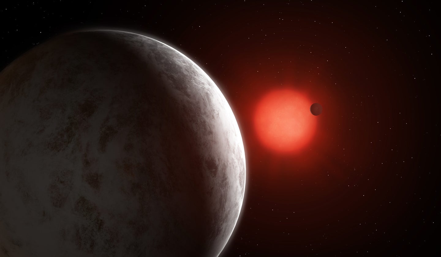 Two super-Earth exoplanets orbit Gliese 887, 11 light years from Earth.