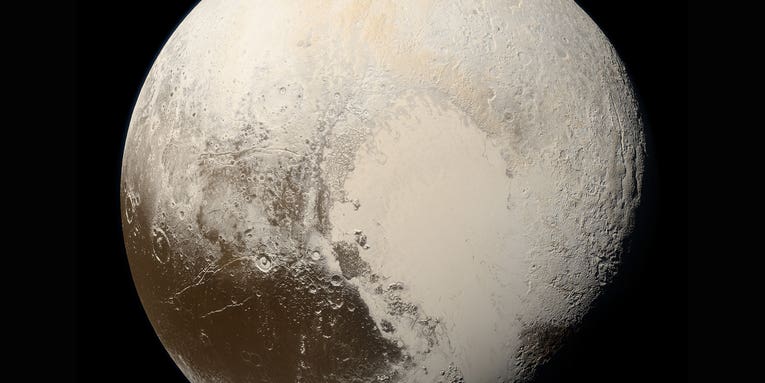 Frigid Pluto may have had a toasty start