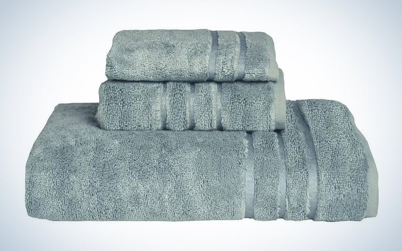 Cariloha 600 GSM Bamboo & Turkish Cotton 3 Piece Towel Set