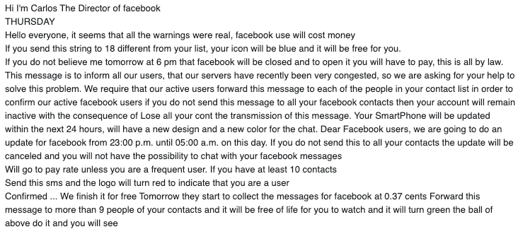 Facebook for pay